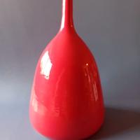 Bottiglia ceramica rossa vintage design arredament