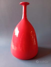 Bottiglia ceramica rossa vintage design arredament