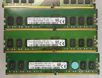 RAM DDR4 Desktop 4/8/16GB 2133/2400/2666MHz
