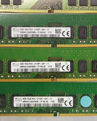 RAM DDR4 Desktop 4/8/16GB 2133/2400/2666MHz