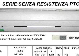 Barriera D'aria 120CM " KLIMALINE "Con Telecomando