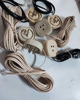 Spine telefoniche Tripolari presa passante e cavo