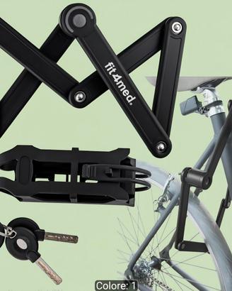 🔐 Lucchetto Pieghevole Bici 80 cm - Resistente!