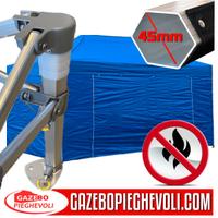 Gazebo certificato pieghevole 4,5x3 eventi feste