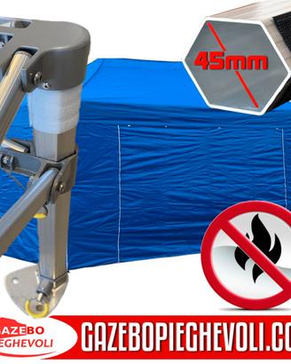 Gazebo certificato pieghevole 4,5x3 eventi feste