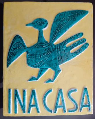 INA CASA - TARGA ARTISTICA BY GUERRINO TRAMONTI