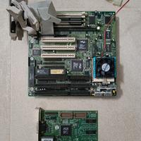 Scheda madre + video vintage Pentium 100mhz