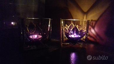 Portacandele in vetro