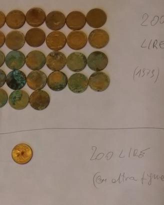 Monete 200 Lire da collezionismo