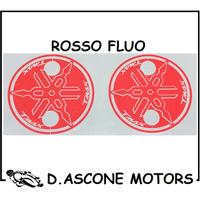 COPPIA ADESIVI TMAX 500 530 ROSSO FLUO