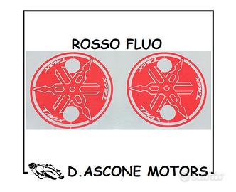 COPPIA ADESIVI TMAX 500 530 ROSSO FLUO