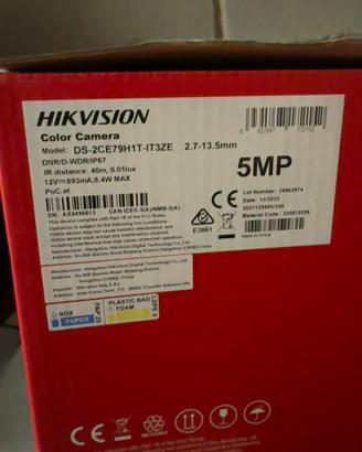 Telecamera Hikvision nuova
