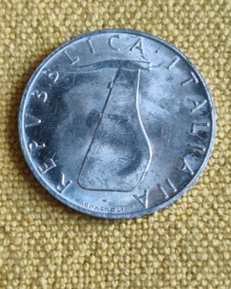 Moneta da 5 Lire anno 1969