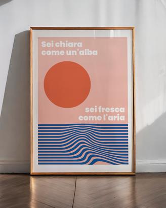 Poster “Alba chiara”