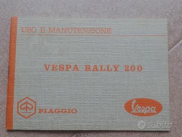 Vespa 200 Rally libretto uso e manutenzione origin