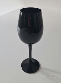 Bicchieri vino calice cristallo neri
