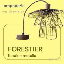 Lampadario FORESTIER lavorazione tondino metallo