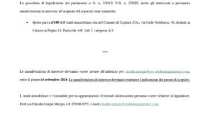 Quota 2/108 unità immobiliare Cagliari