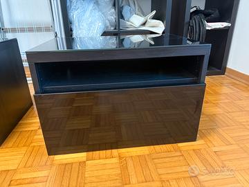 Comodini sospesi nero, venge scuro