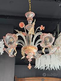 Lampadario vetro di murano