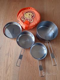 Pentole da campeggio Beaver Brand in acciaio inox
