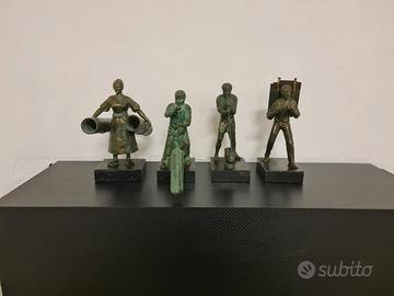 Gruppo sculture bronzo