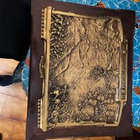 Targa Bronzo Vittoria Italiana WWI Rilievo