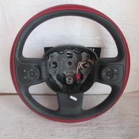 Volante sterzo 500l in pelle multi funzione origin