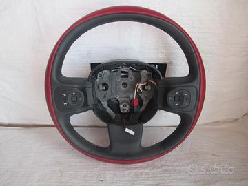 Volante sterzo 500l in pelle multi funzione origin