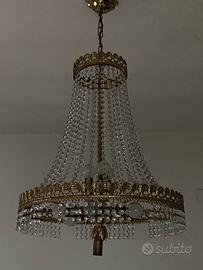 Lampadario a sospensione vintage Swarovski