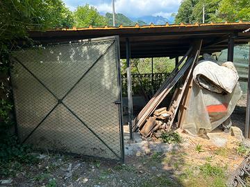 TETTOIA 6x3,65 ferro e pannelli