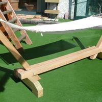 🌿 Amaca con struttura in legno lamellare impregna