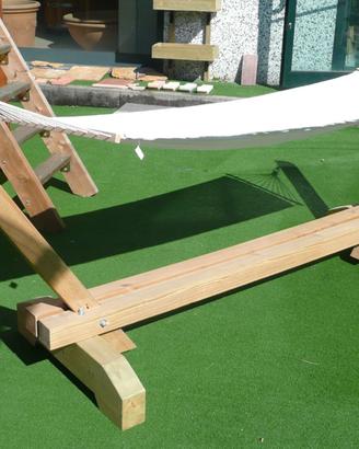 🌿 Amaca con struttura in legno lamellare impregna