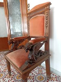 Poltrona grifoni / draghi alati