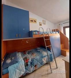 Cameretta a castello per ragazzi