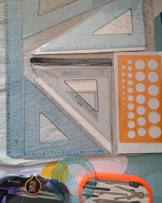 squadre da disegno e compassi