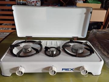 Fornello 3 fuochi a gas Rex