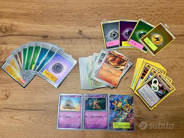 Lotto misto 91 carte pokemon
