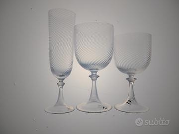 Set bicchieri/caraffa/bottiglia vetro Murano