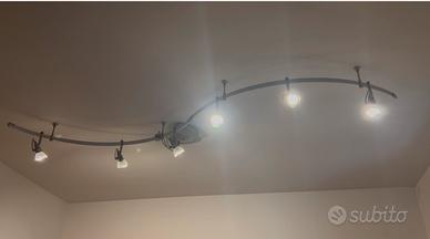 Lampadario a 6 faretti