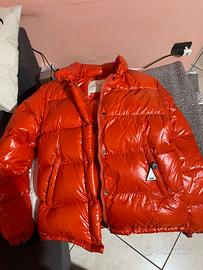 Piumino Moncler Classico Lucido Arancione Tg.S
