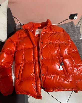 Piumino Moncler Classico Lucido Arancione Tg.S