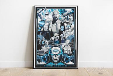 #054 - Poster Locandina WWE WWF "Stone Cold"