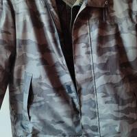 giubbotto imbottito+ gilet mimetico uso caccia 