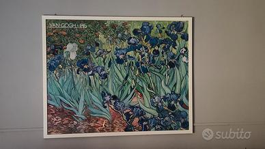 Iris Van Gogh 130x102cm   poster con cornice 