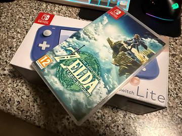 Nintendo Switch Lite + Zelda ToK + Accessori