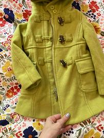 Cappotto Peacoat Bambina Benetton Verde in Lana