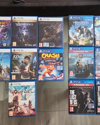 Lotto di vari giochi  per playstation 4 e ps5