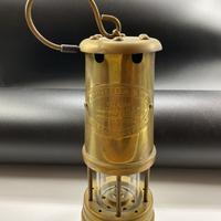 lampada di sicurezza da minatore in ottone