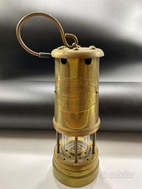lampada di sicurezza da minatore in ottone